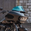 スポーツ フレア ウィンドシールド 9インチ (ティール)1