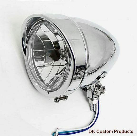 DKcustom バイザースタイル　ヘッドライト　クローム-01