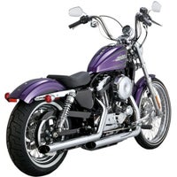 パイソン 2.5インチ スリップオンマフラー スラッシュアウト クローム スポーツスター 2014～2021-01