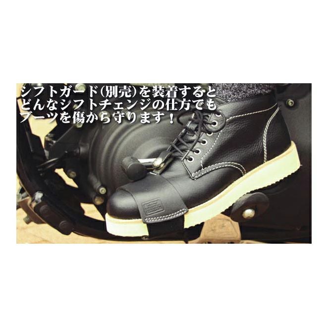 【DEGNER/デグナー】牛革スニーカーブーツ (黒)-03