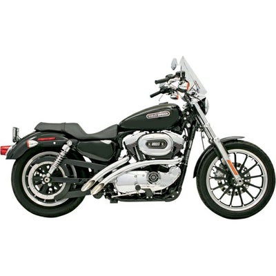 BASSANI RadialSweepers マフラー ブラック スポーツスター |ハーレー 