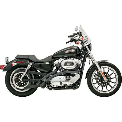 BASSANI RadialSweepers マフラー ブラック/クロームシールド 