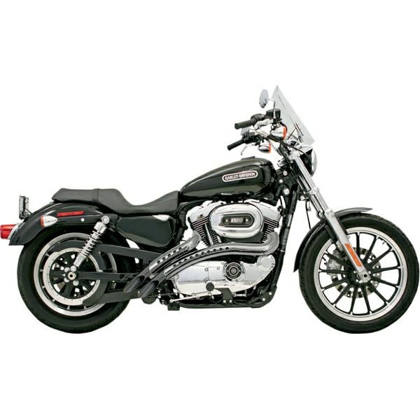 BASSANI RadialSweepers マフラー ブラック/クロームシールド