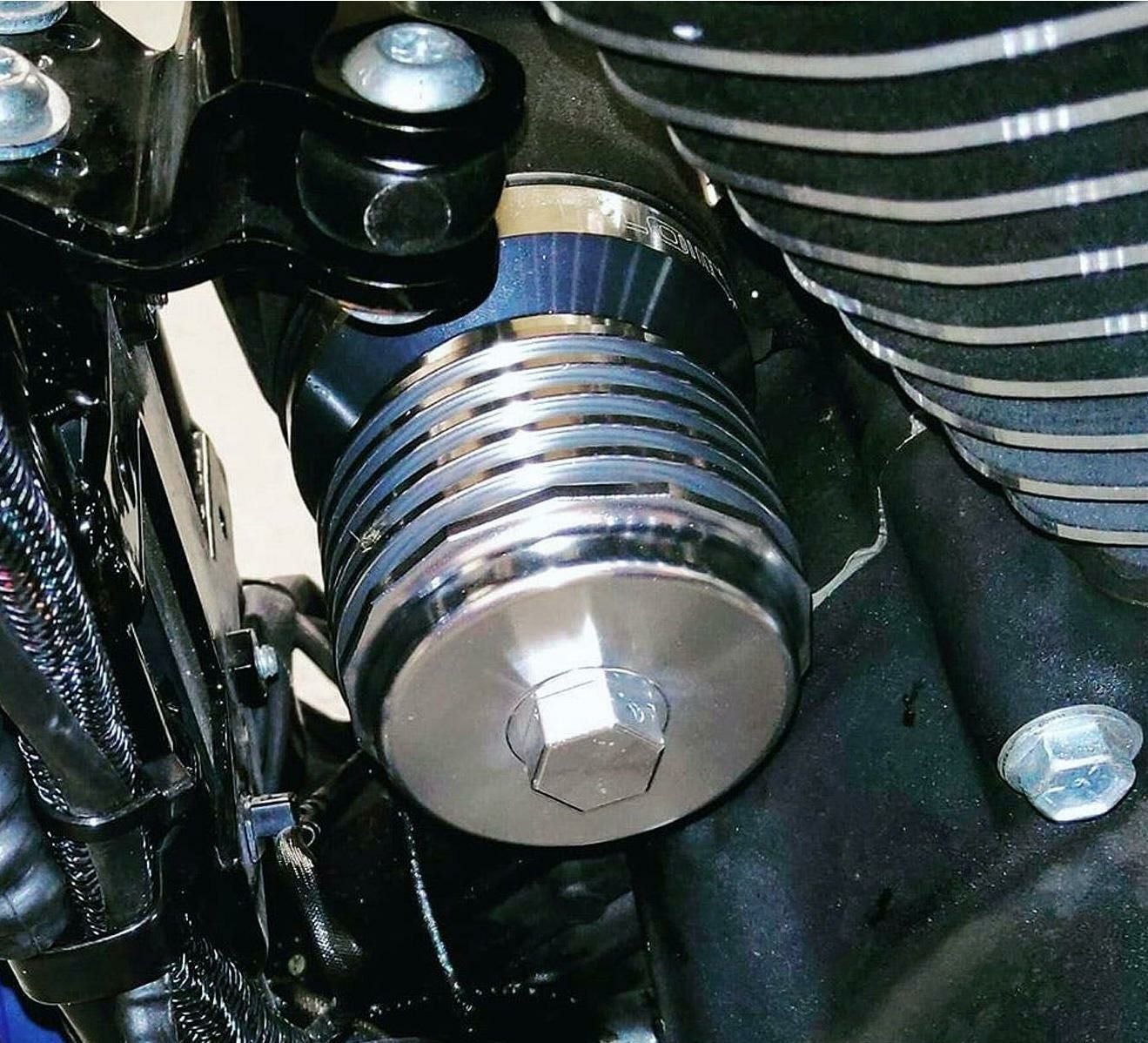 SALE】FLO ハイフロー・オイルフィルター ポリッシュ ハーレー用