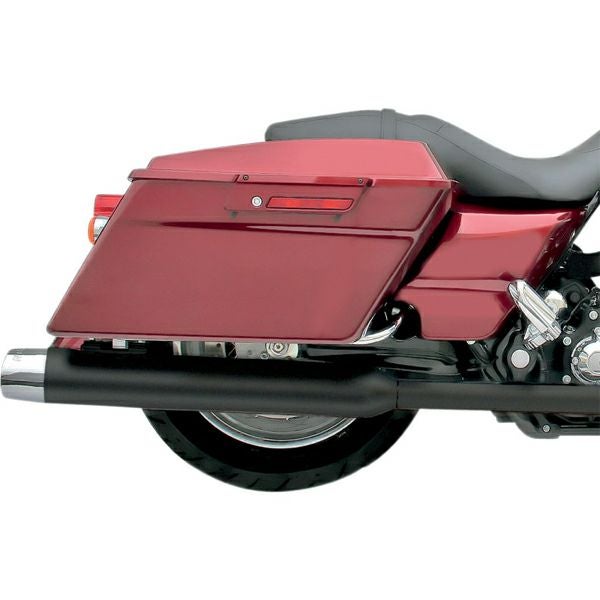 SAMSON 4インチ シルバーブレット スリップオンマフラー 30インチ ブラック-01
