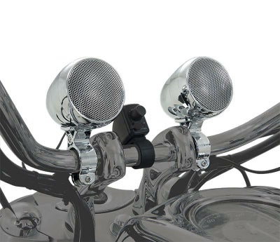 BIG BIKE PARTS 防水スピーカー（アンプ付き） クローム |ハーレー 