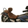 Mustang ワイドトリッパー・ソロシート（茶） ダイアモンドパターン バックレスト付き-02