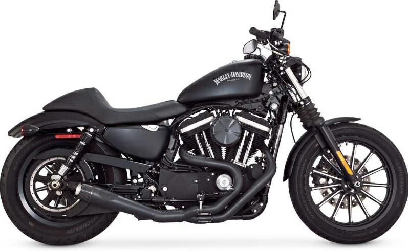 Roland Sands Design スラント 2-into-1 ブラック カーボンOPS 2014以降XL-01