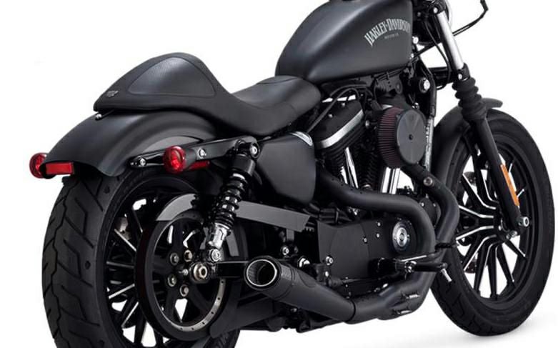 Roland Sands Design スラント 2-into-1 ブラック カーボンOPS 2014以降XL-02