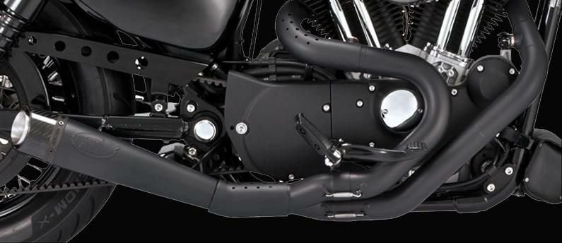 Roland Sands Design スラント 2-into-1 ブラック カーボンOPS 2014以降XL-03