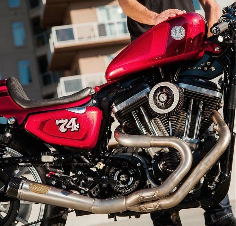 Roland Sands Design　スラント　2-into-1　ステンレス '14以降スポーツスター-01
