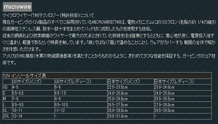 【GERBING/ガービング】12V 電熱インソール-02