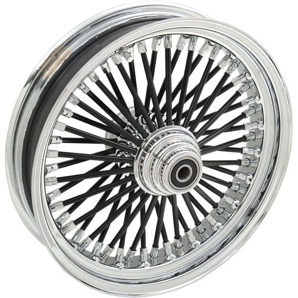 Drag Specialties Fat Daddy ブラック　50スポーク　フロントホイール　18インチ Ｗディスク用-01