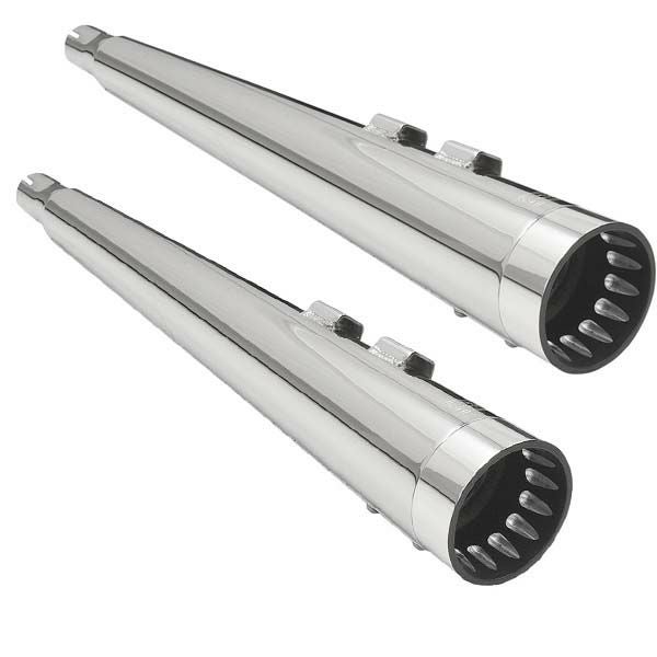 Bassani DNT メガホン 4インチ　チューンドバッフル　スリップオンマフラー　クローム-01