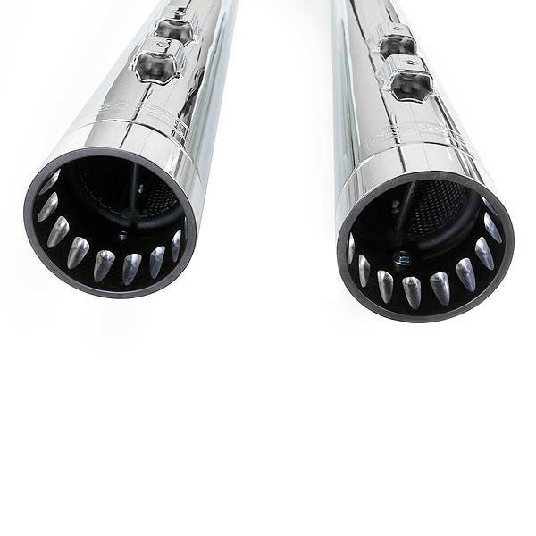 Bassani DNT メガホン 4インチ　チューンドバッフル　スリップオンマフラー　クローム-02