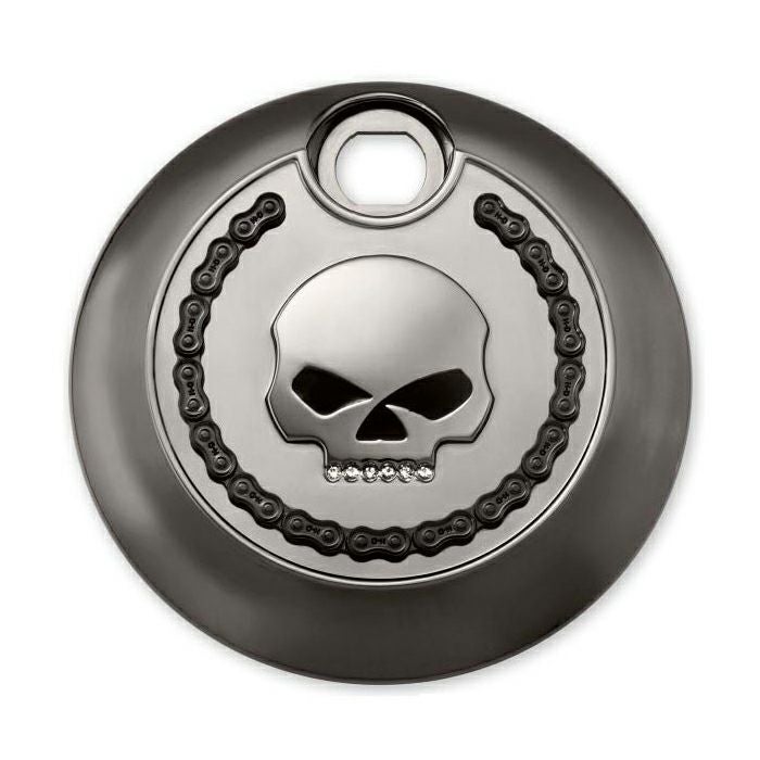 スカル＆チェーン・フュエルタンクコンソールドア　スモーキクローム-01