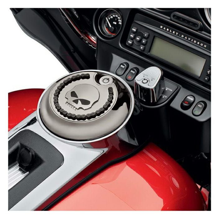 スカル＆チェーン・フュエルタンクコンソールドア　スモーキクローム-02