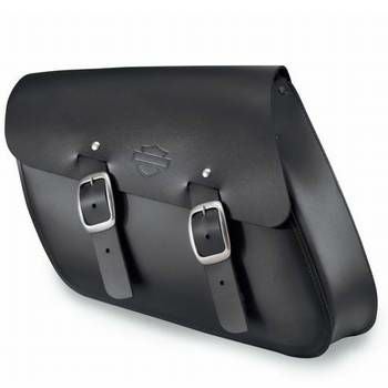 シングルサイド・スイングアームバッグ ブラックレザー-02