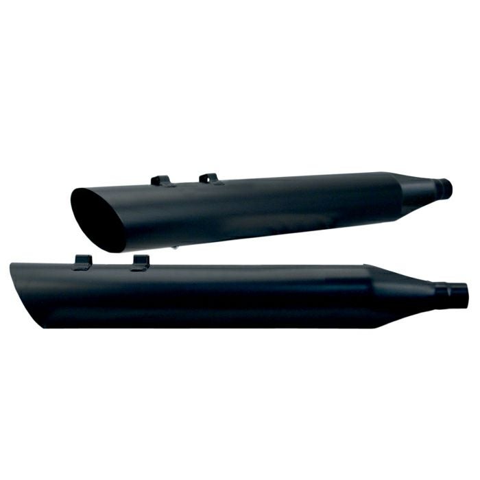 S＆S 4インチ レースツアーマフラー スラッシュダウン/ブラック-01