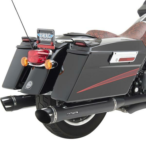 パイソン(PYTHON)RAYZER　スリップオンマフラー 4インチ ブラックシールド-01