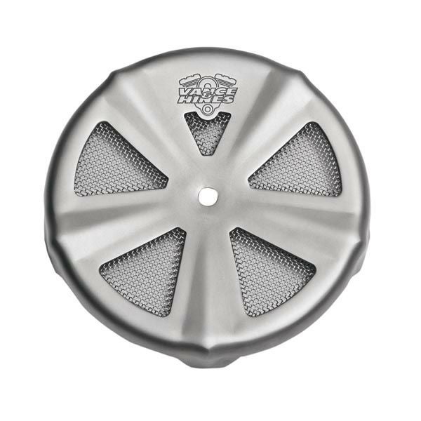 Vance&Hines VO2 SKULLCAP CROWN エアクリーナーインサート マットクローム-02