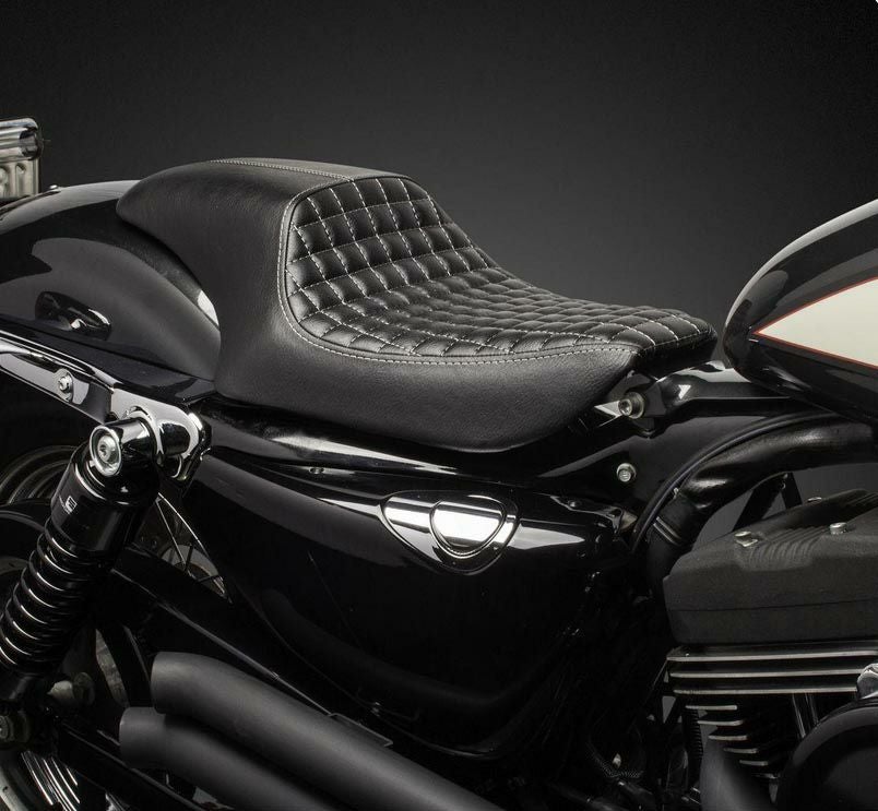 Biltwell SPEEDWAY SEATS チェッカーステッチ-01