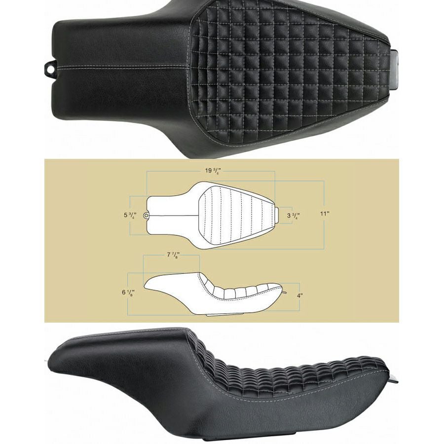 Biltwell SPEEDWAY SEATS チェッカーステッチ-02