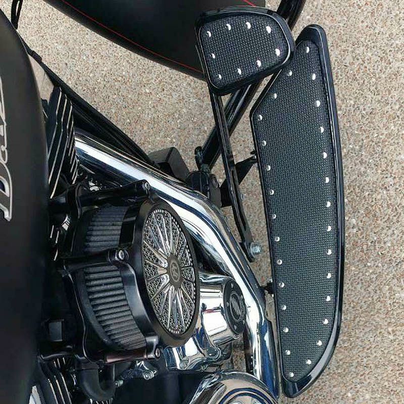 CycleSmiths フットボード バナナボードXL ブラック/クローム