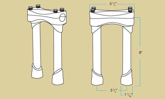 Biltwell Murdockライザー 8インチ ブラック-03
