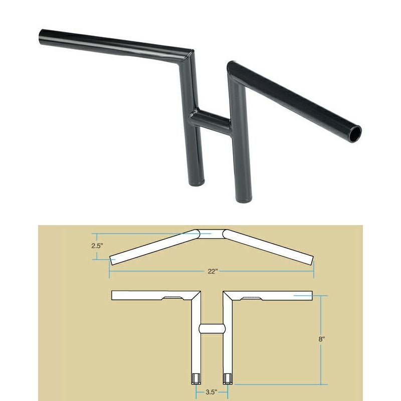 Biltwell H-bar ハンドル ブラック-02