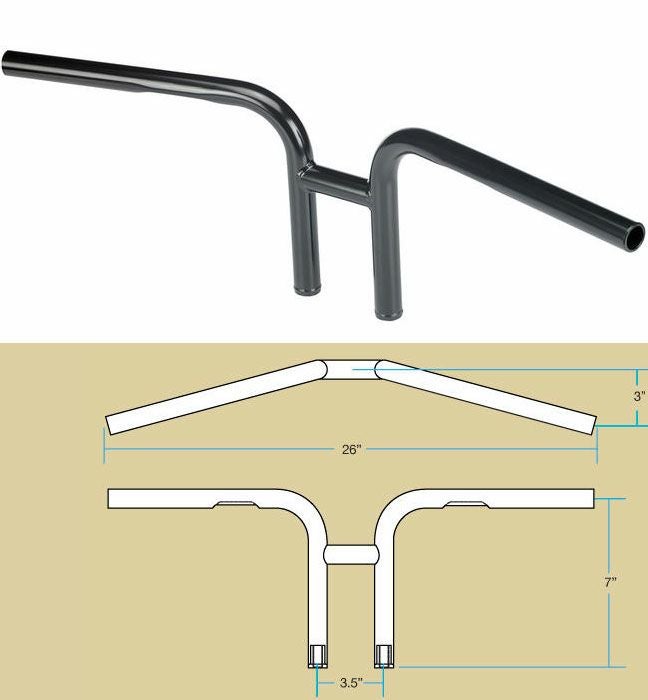 Biltwell High Drag ハンドル ブラック-02