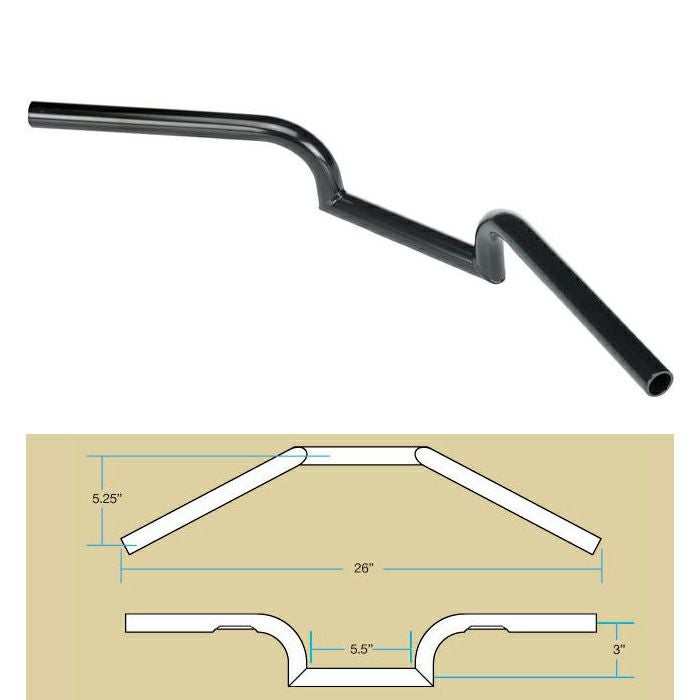 Biltwell Mustache ハンドル ブラック-02