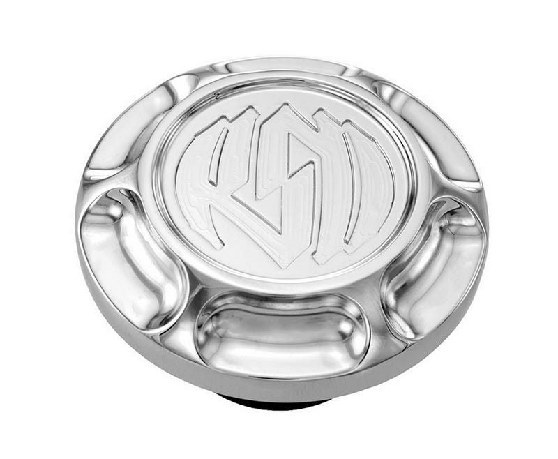 ローランドサンズ・デザイン(RSD)ビレット・アルミニウム・ガスキャップ　ビンテージ クローム-01