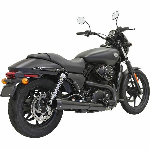 Bassani 4インチスリップオン メガホンスタイルマフラー |ハーレー