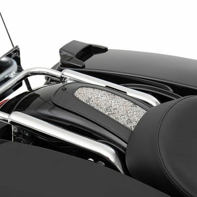 Drag Specialties ソロシート用フェンダービブ ホワイトパイソン-01