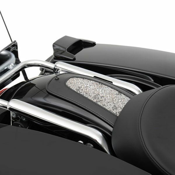 Drag Specialties ソロシート用フェンダービブ ホワイトパイソン-01