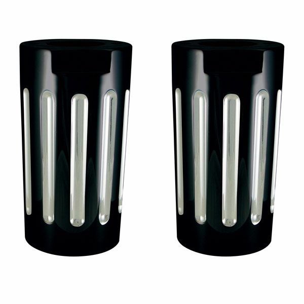 V-Factor Ball Milled ビレット フォークスライダーカバー　コントラスト-01