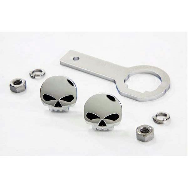 V-Twin スカル・ライセンスプレートマウンティングハードウェア-01