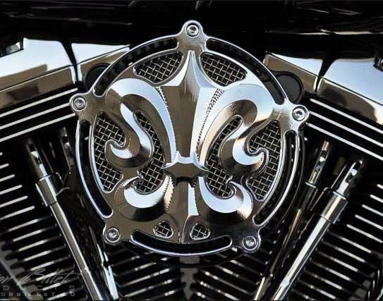 Precision Billet Fleur エアークリーナー　クローム-01