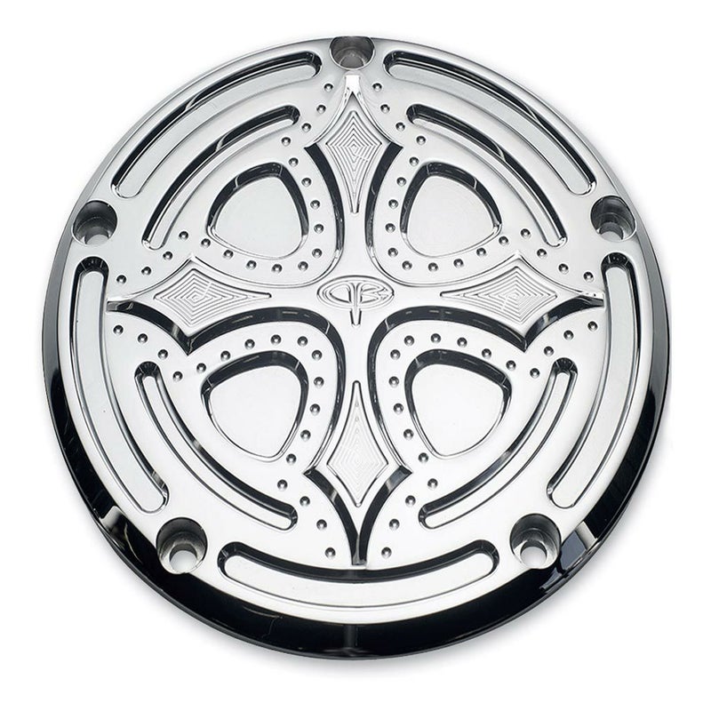 Precision Billet ダービーカバー Darkside クローム　ハーレー、ツインカムエンジン用-01
