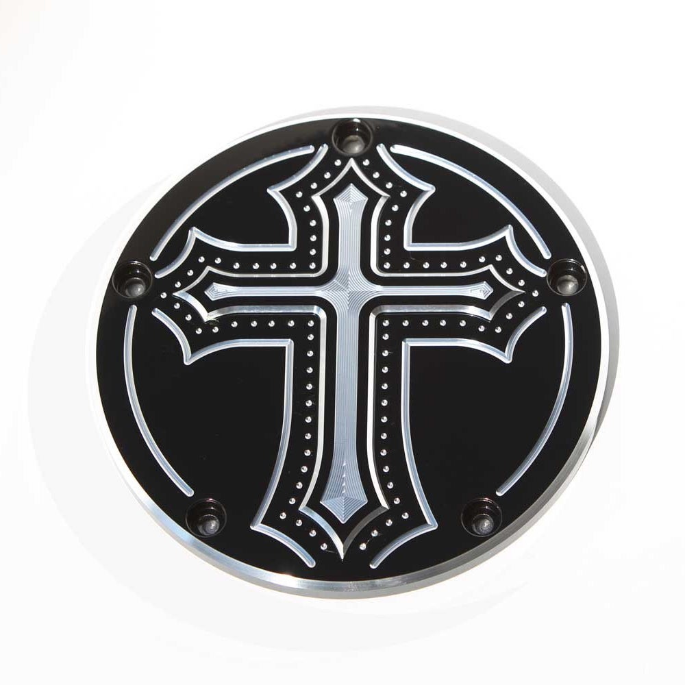 Precision Billet Sinless ダービーカバー ブラック 5穴