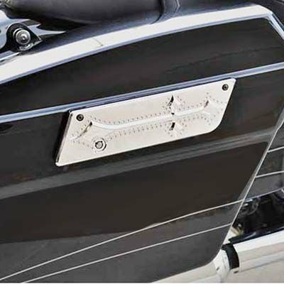 Precision Billet Darkside サドルバッグラッチ クローム-01