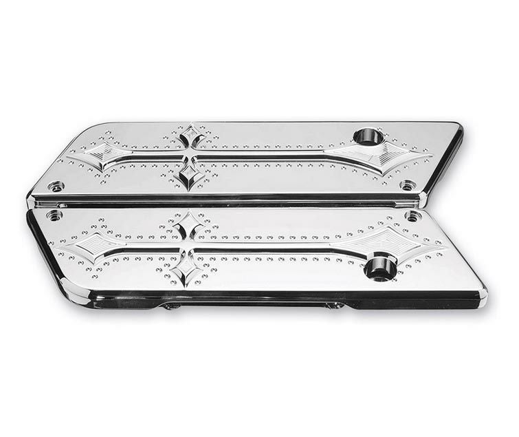 Precision Billet Darkside サドルバッグラッチ クローム-02