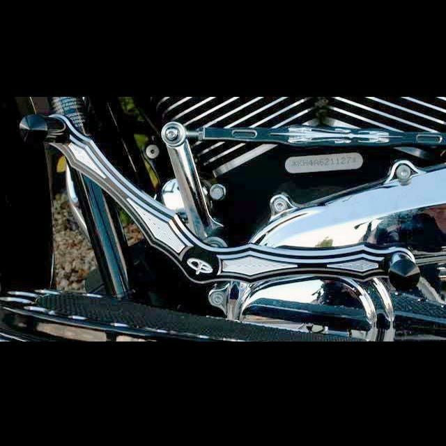 Precision Billet Darkside ヒール＆トゥーシフターレバー ブラック-01