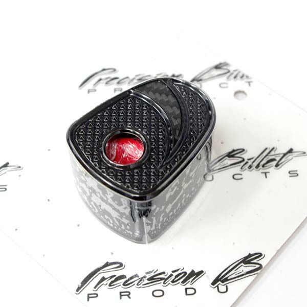 Precision Billet Carbon Tech イグニッションスイッチカバー ブラック-01