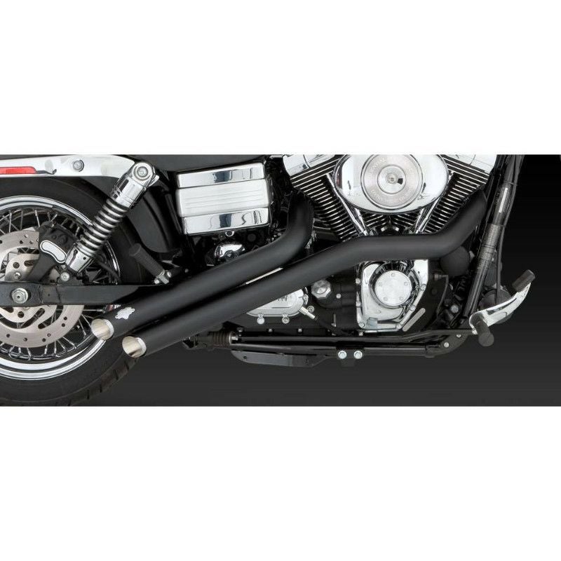 Vance&Hines SIDESHOTS ブラック  ダイナ用-03