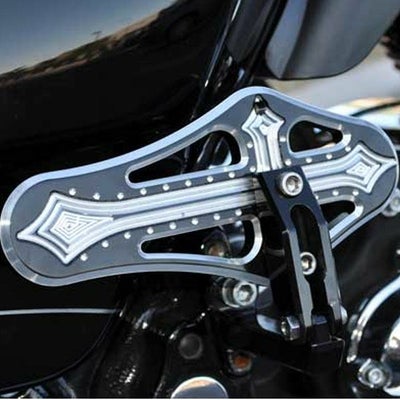 Precision Billet Darkside パッセンジャーフロアボード ブラック 
