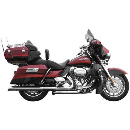 RUSH TRUE DUAL HEAD PIPES クローム 2009～2016ツーリングモデル-01