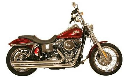 RUSH FULL SYSTEMS LONG StraightCut クローム FOR '91-'05 DYNA-03