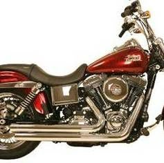 RUSH FULL SYSTEMS CROSSOVER StraightTip クローム FOR '91-'05 DYNA-03